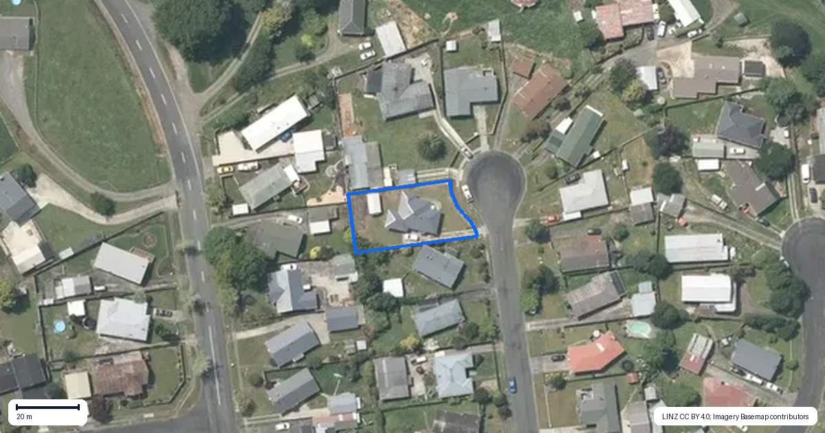 Property context map for 24 Northfield Place, Tokoroa