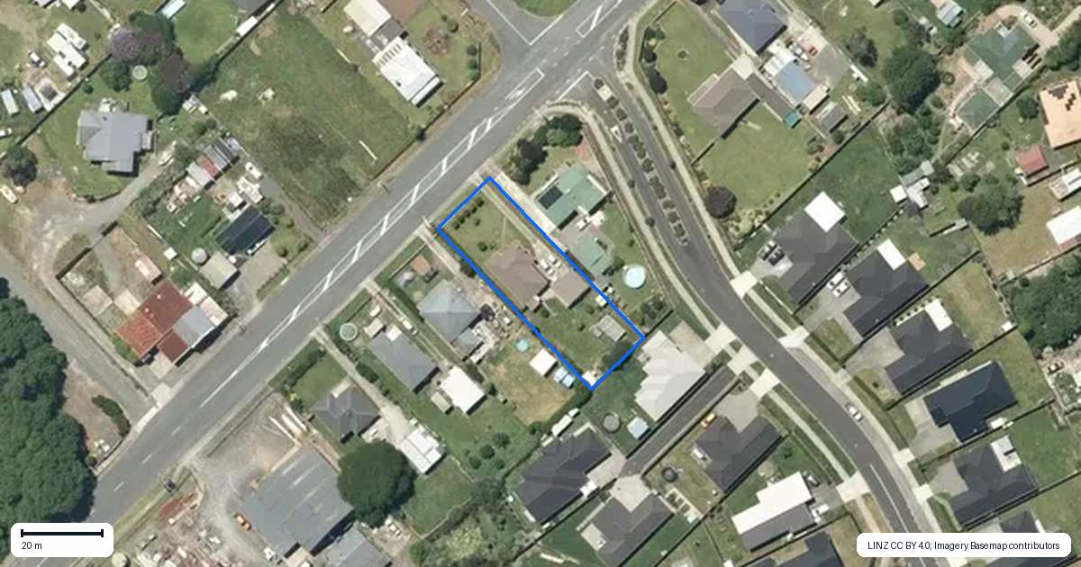 Property context map for 44 Te Putu Street, Taupiri