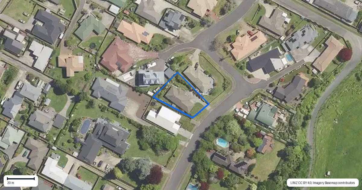 Property context map for 38 Fairview Place, Te Puke
