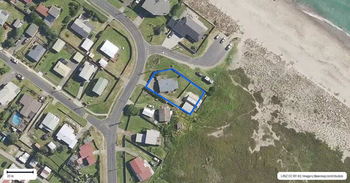 Property context map for 348 Pukehina Beach Road, Pukehina