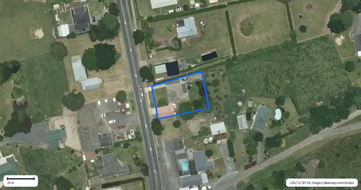 Property context map for 1132 Tauwhare Road, Tauwhare, Hamilton