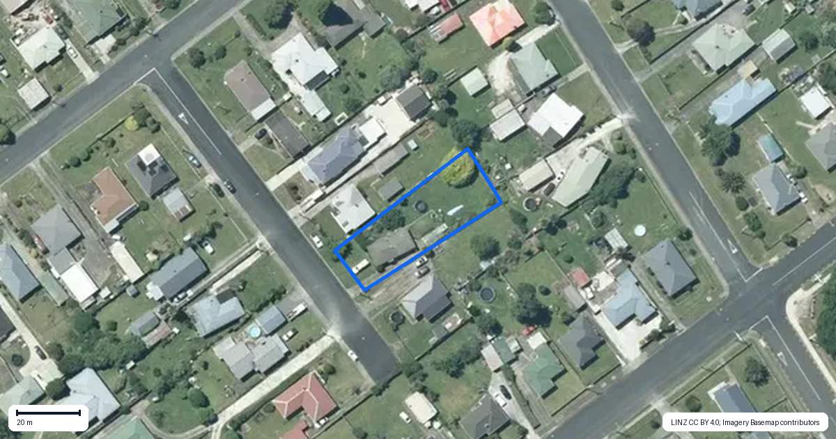 Property context map for 6 Kiwi Street, Te Kuiti
