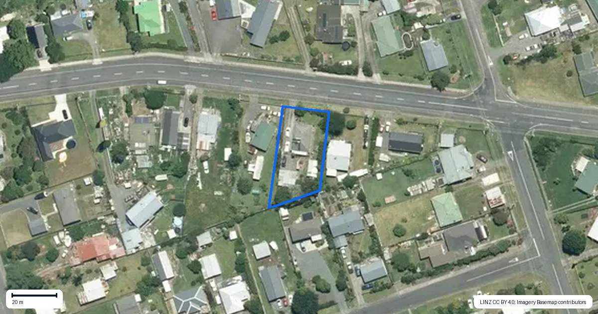 Property context map for 66 Kerepehi Town Road, Kerepehi, Paeroa