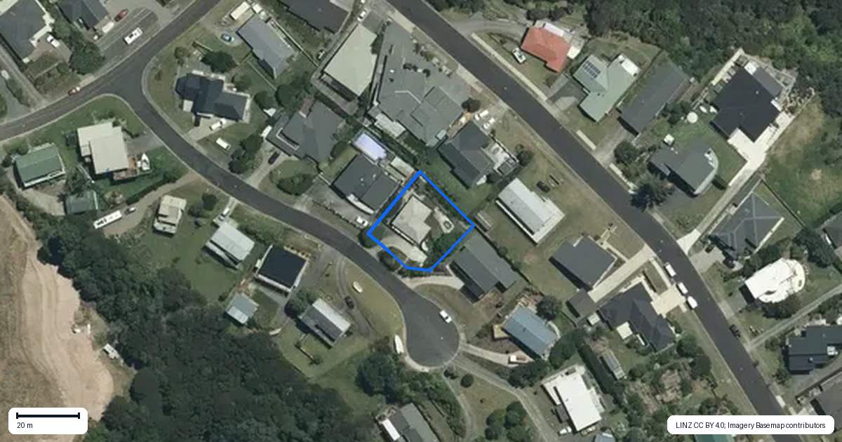 Property context map for 4 Rabbit Way, Whitianga