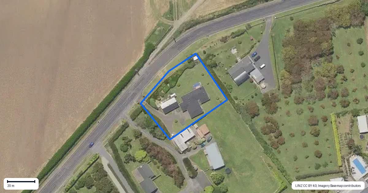 Property context map for 131 Athenree Road, Athenree, Waihi Beach