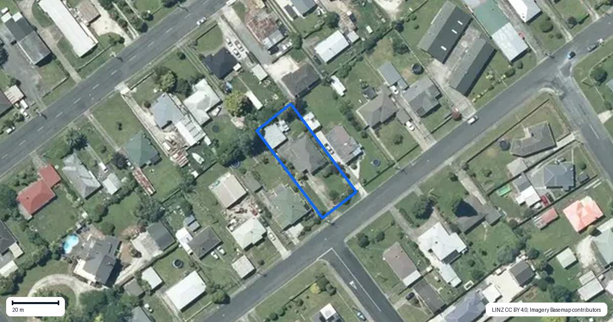 Property context map for 11 Anzac Street, Te Kuiti