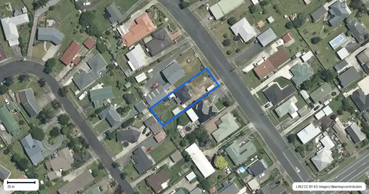 Property context map for 111 Lorne Street, Morrinsville