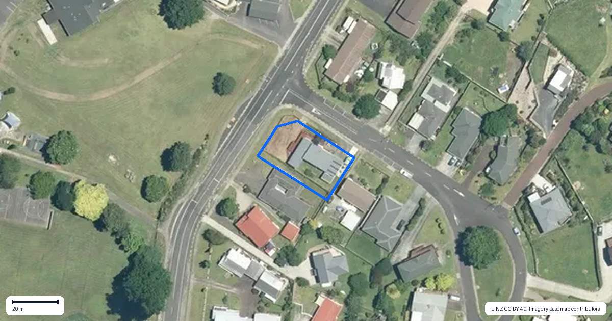 Property context map for 1 Ohinemuri Place, Paeroa