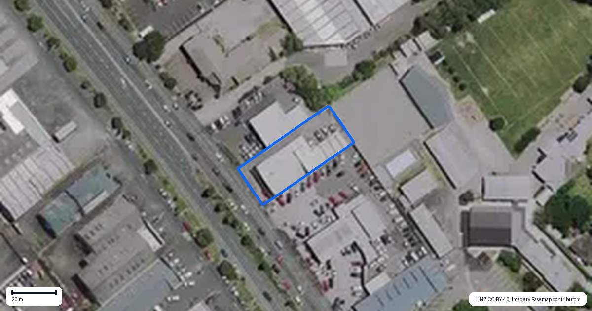 Property context map for 414 Te Rapa Road, Te Rapa, Hamilton