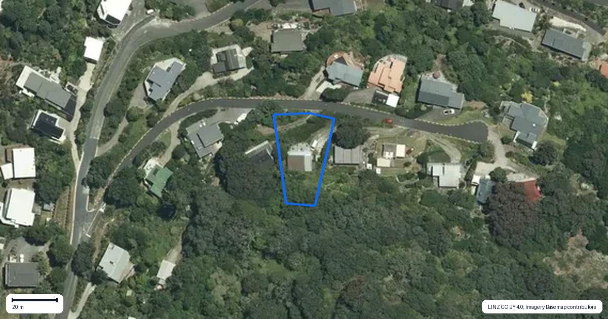 Property context map for 7 David Mason Avenue, Tairua