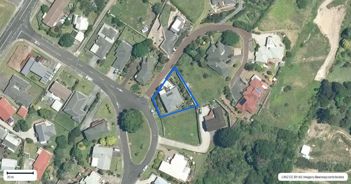 Property context map for 16 Ohinemuri Place, Paeroa