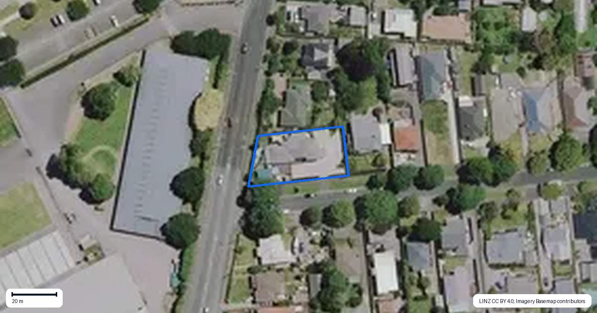 Property context map for 1 Gillies Avenue, Claudelands, Hamilton