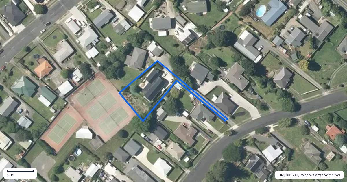 Property context map for 28A Station Street, Tirau