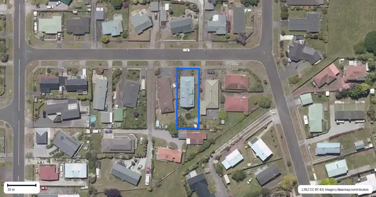 Property context map for 17 Manunui Street, Nukuhau, Taupo