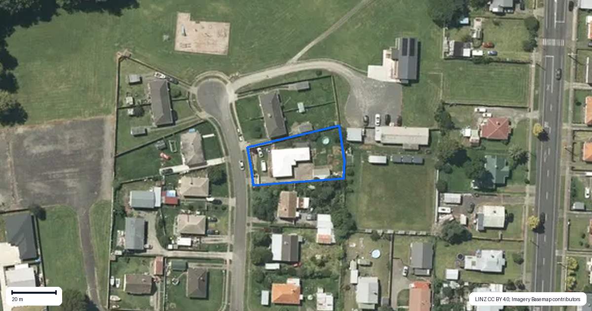 Property context map for 8 Fraser Street, Huntly