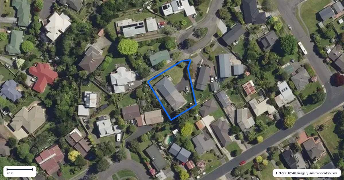Property context map for 10B Taurus Place, Kawaha Point, Rotorua