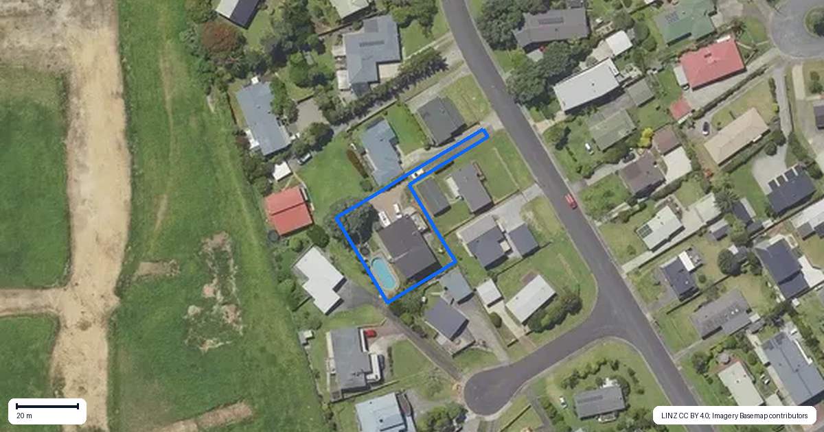 Property context map for 58 Citrus Avenue, Waihi Beach