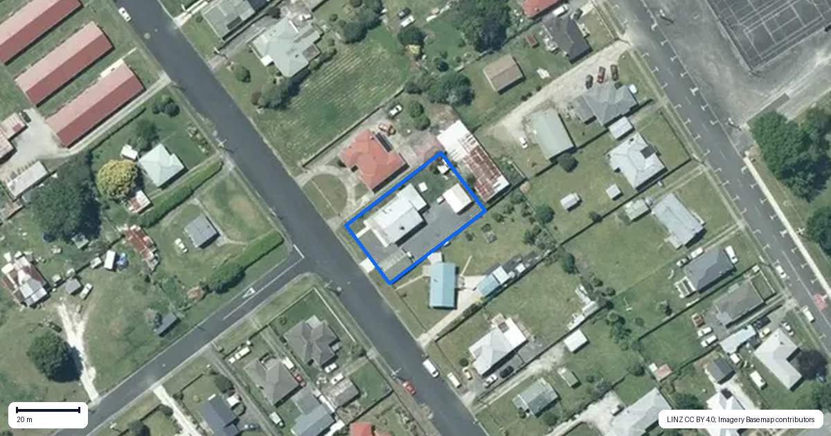 Property context map for 19 Nettie Street, Te Kuiti