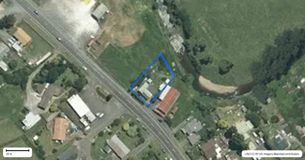 Property context map for 8874 Paeroa Kopu Road, Puriri, Thames