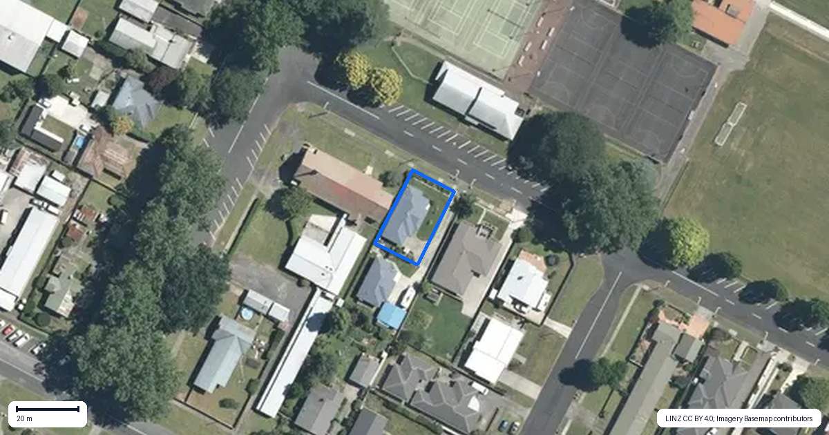 Property context map for 1A Huia Street, Matamata