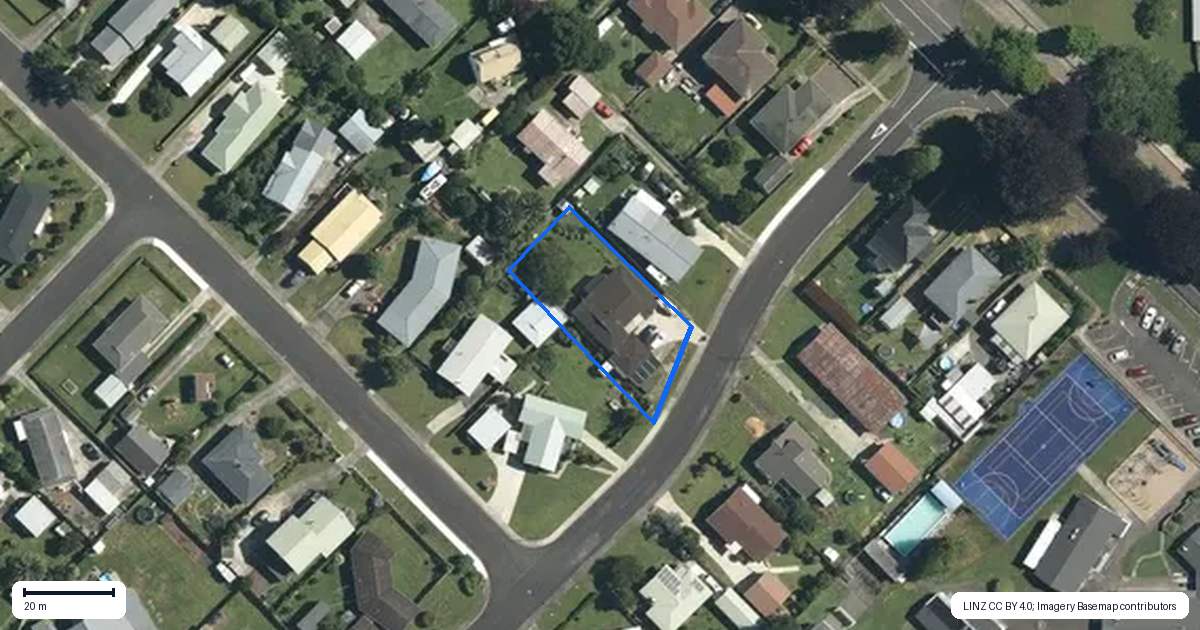 Property context map for 6 Mount Avenue, Te Aroha