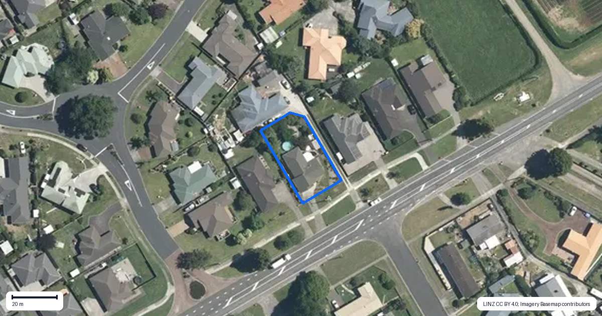 Property context map for 48 Tower Road, Matamata