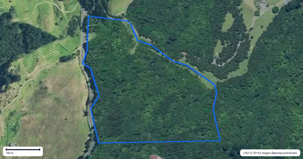 Property context map for 1288 Manaia Road, Manaia, Coromandel