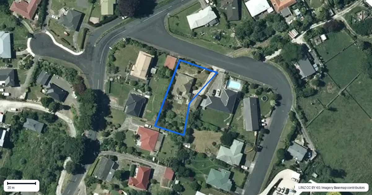 Property context map for 4 Ormsby Crescent, Otorohanga