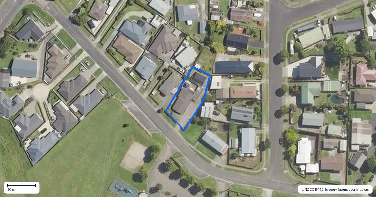 Property context map for 19 MacLoughlin Drive, Te Puke