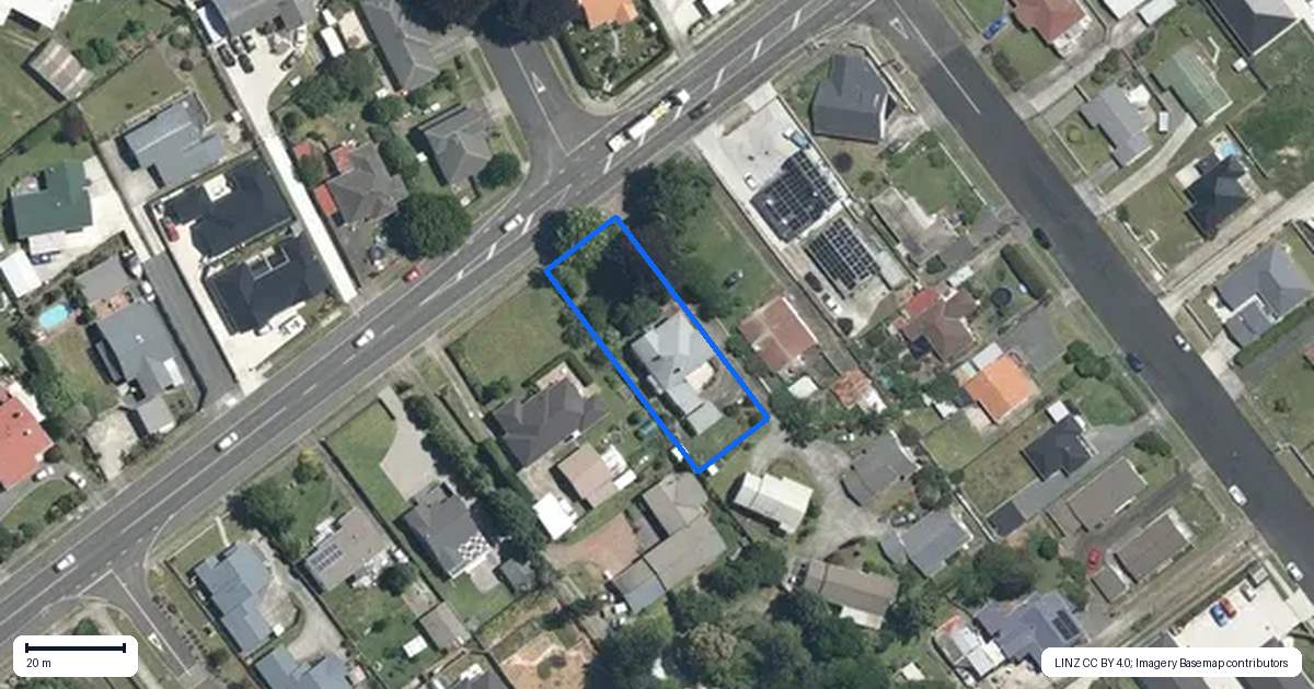 Property context map for 428 Thames Street, Morrinsville