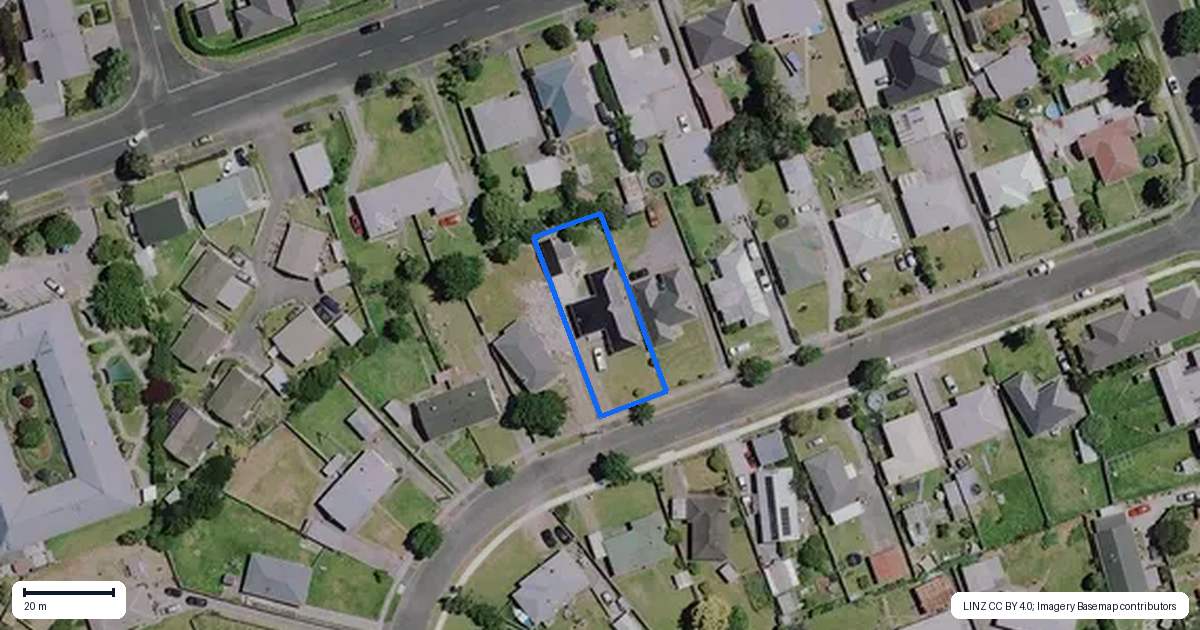 Property context map for 17 Keats Crescent, Enderley, Hamilton