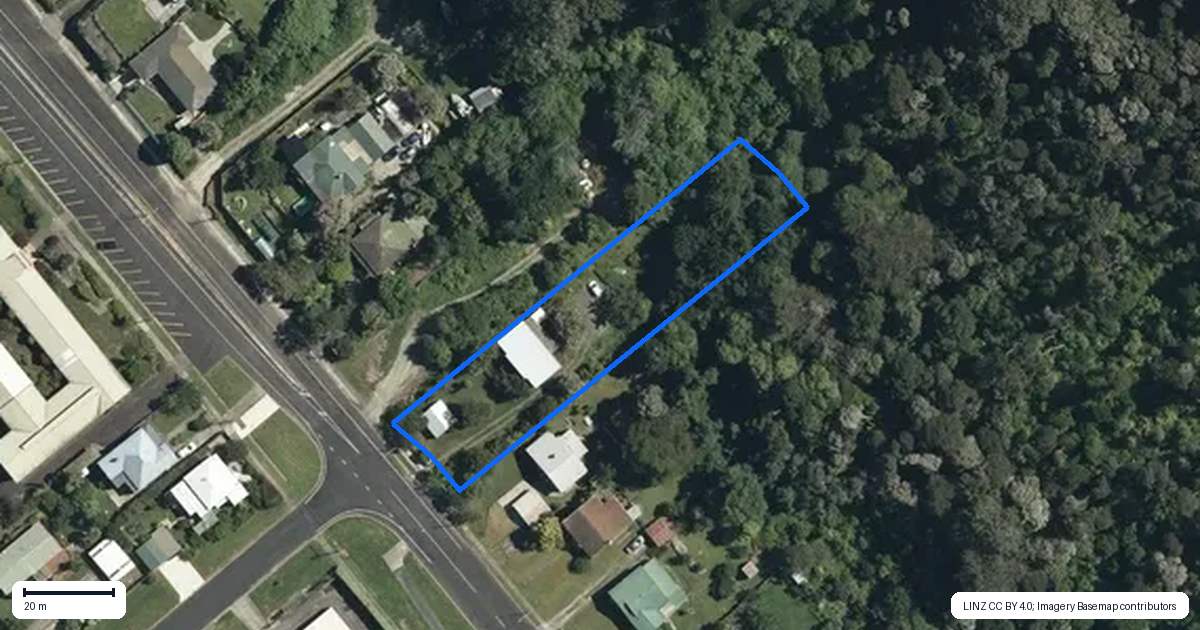 Property context map for 46A Whitaker Street, Te Aroha