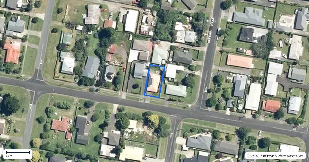 Property context map for 27 Regent Street, Waihi
