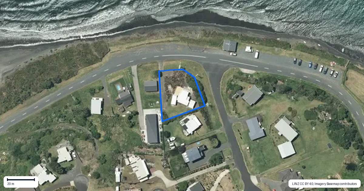 Property context map for 113 Riria Kereopa Memorial Drive, Raglan