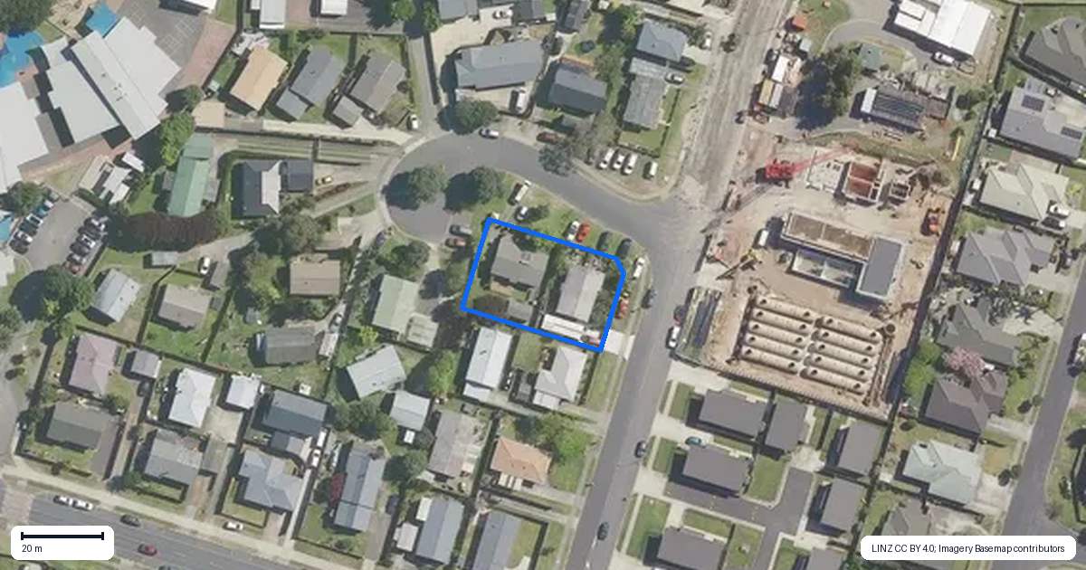 Property context map for 1 Redditch Place, Papamoa Beach, Papamoa