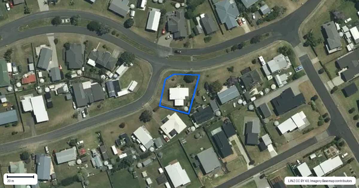 Property context map for 1 Hawk Hill Crescent, Cooks Beach, Whitianga