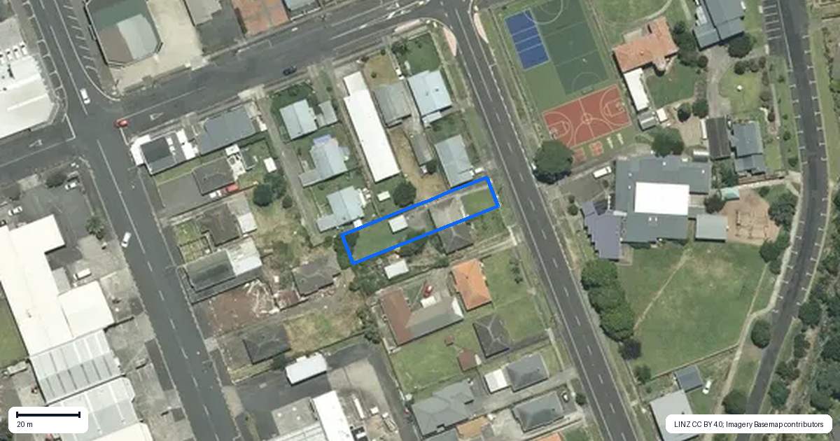 Property context map for 219 Mackay Street, Thames