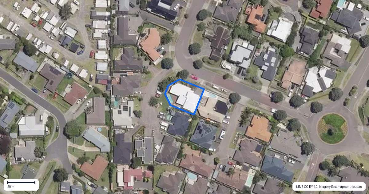 Property context map for 17 Mauritius Key, Papamoa Beach, Papamoa