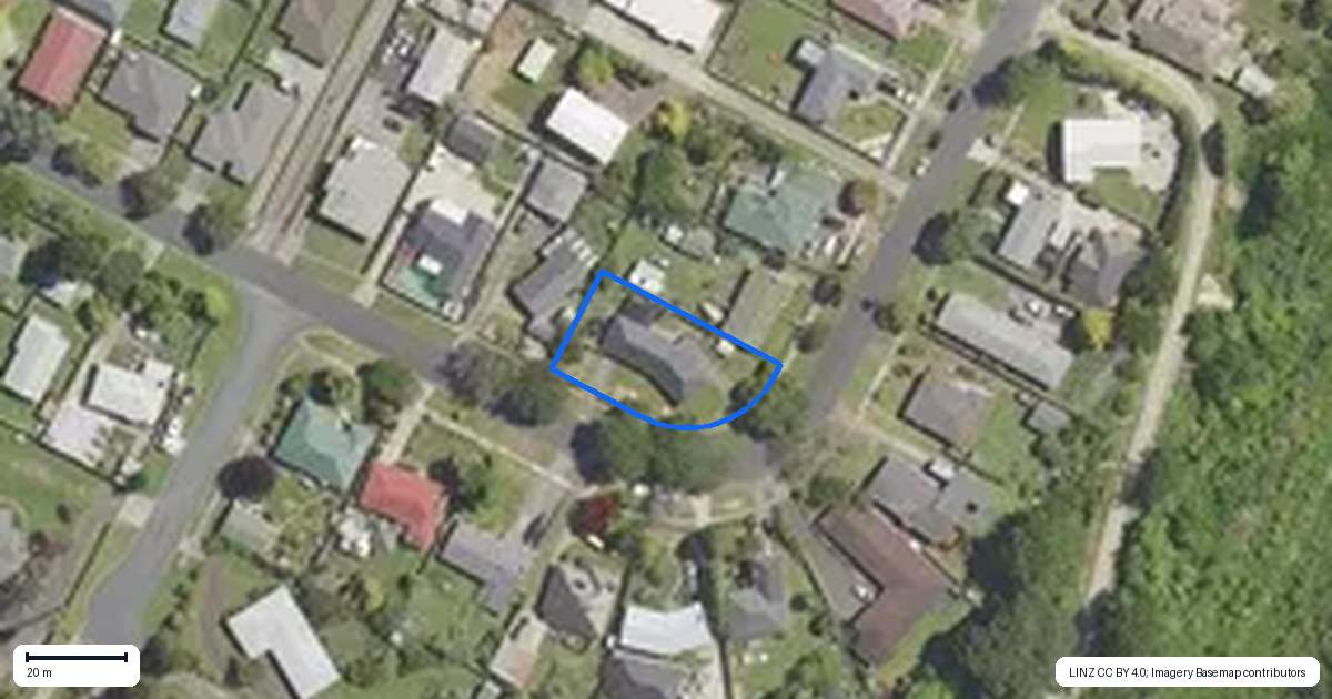 Property context map for 16 Fairview Place, Te Puke