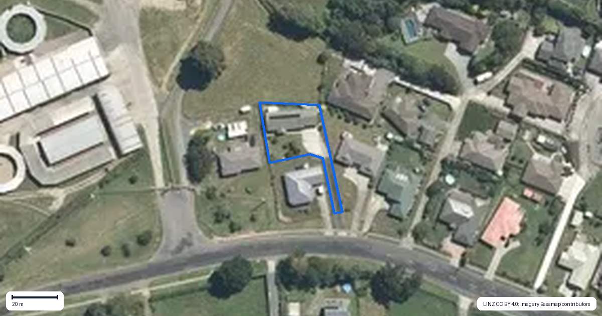 Property context map for 1079 Racecourse Road, Te Awamutu