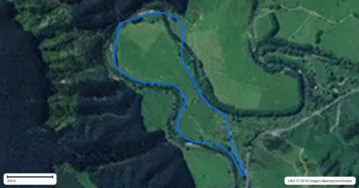 Property context map for 2902 State Highway 3, Awakino, Mokau
