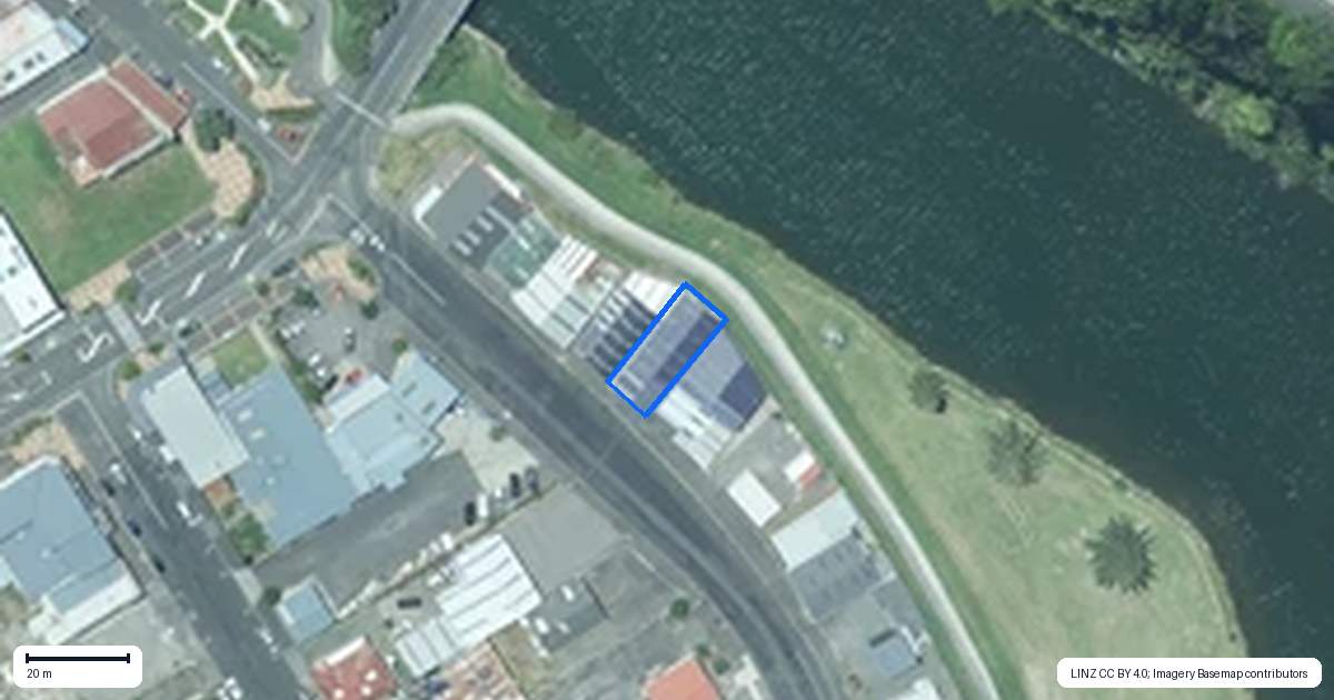 Property context map for 30 West Quay, Waitara