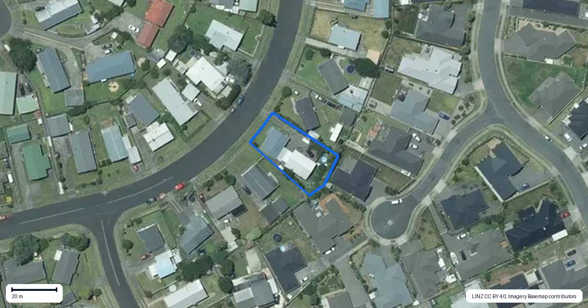 Property context map for 20 Glasgow Street, Bell Block, New Plymouth