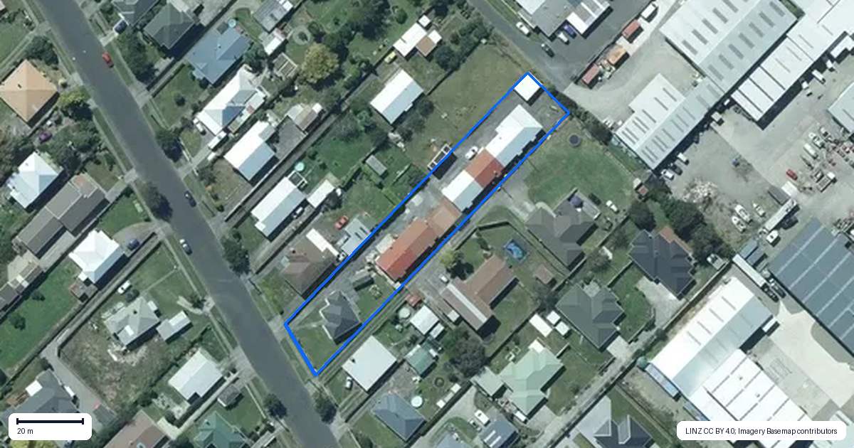 Property context map for 1/42 Egmont Street, Hawera