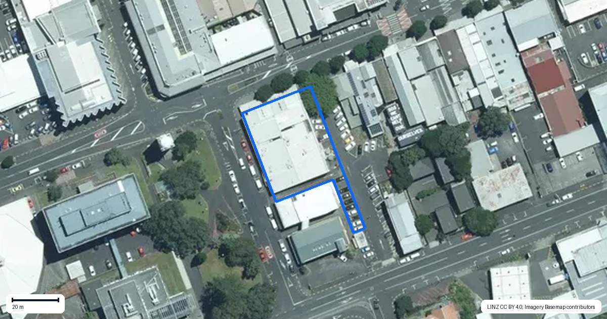 Property context map for 109 Devon Street West, New Plymouth