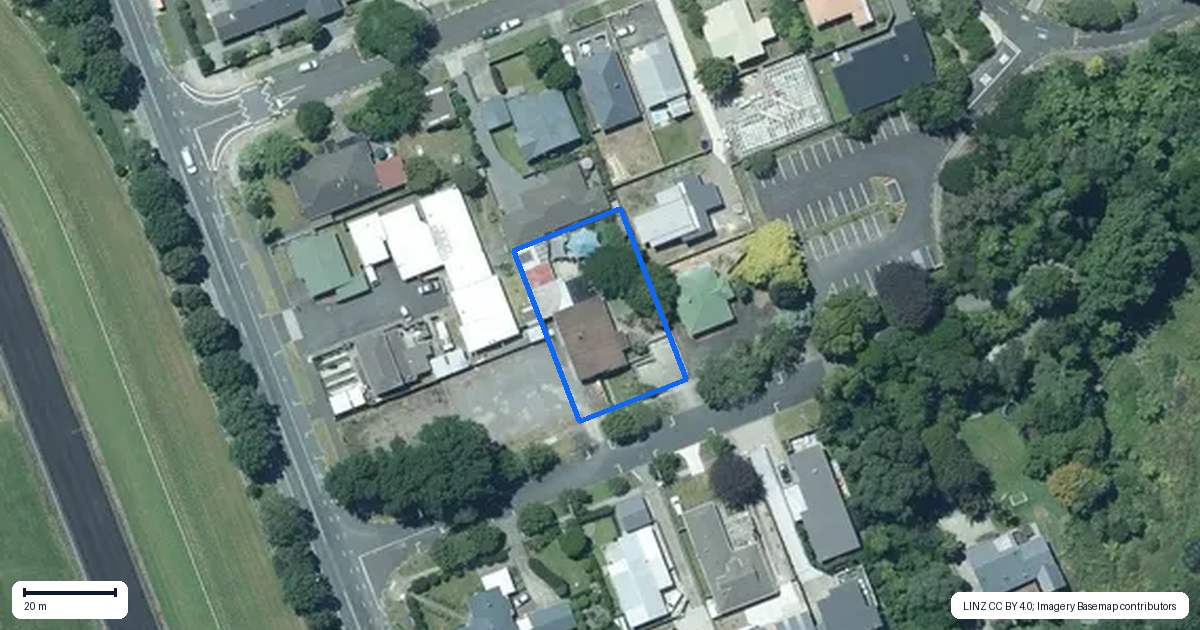 Property context map for 5 Cracroft Street, Welbourn, New Plymouth