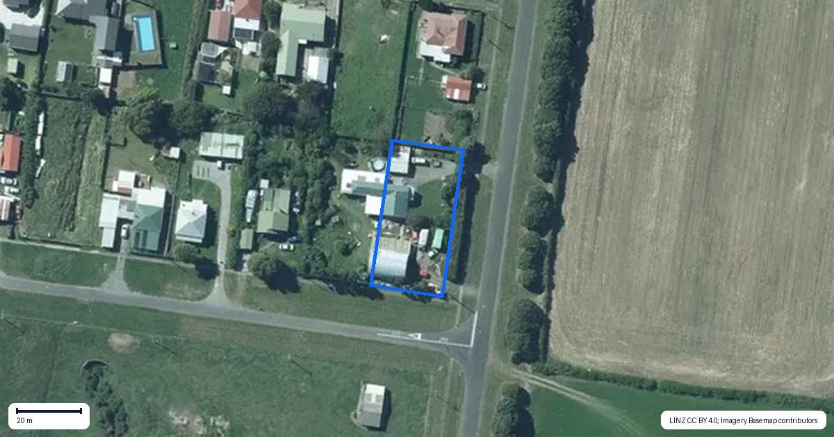 Property context map for 23 Hassard Street, Manaia