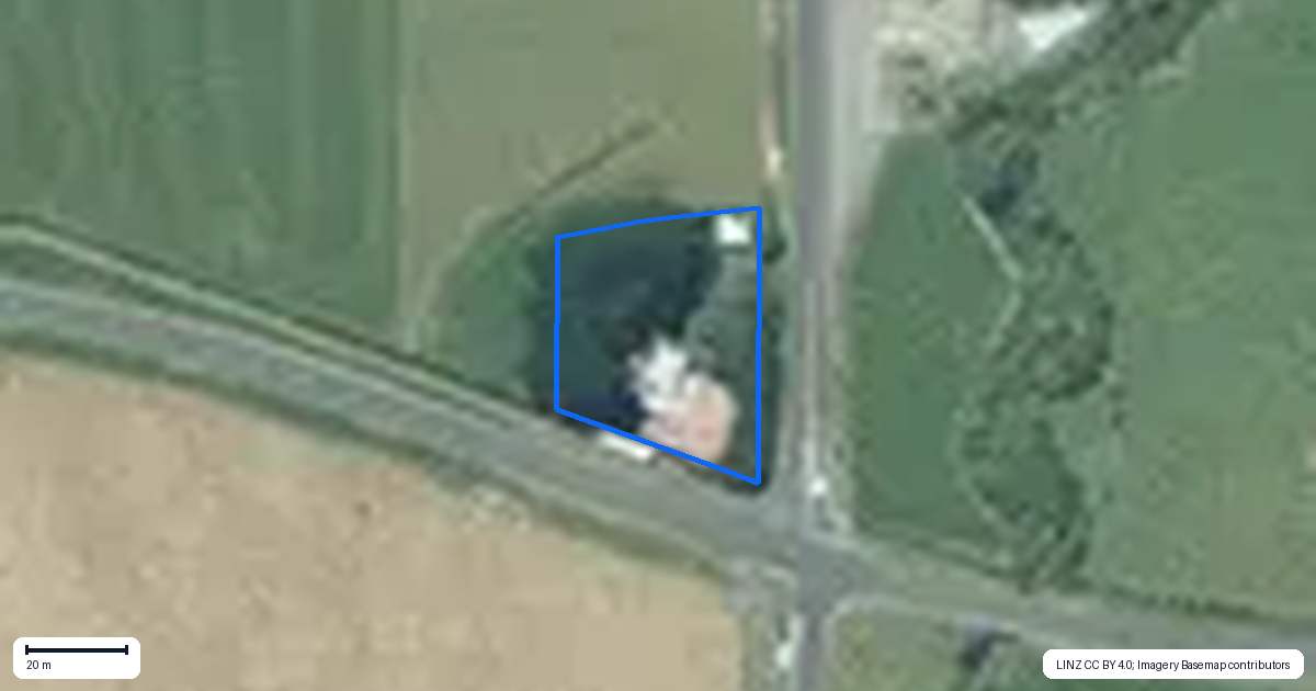 Property context map for 2124 Eltham Road, Awatuna, Hawera