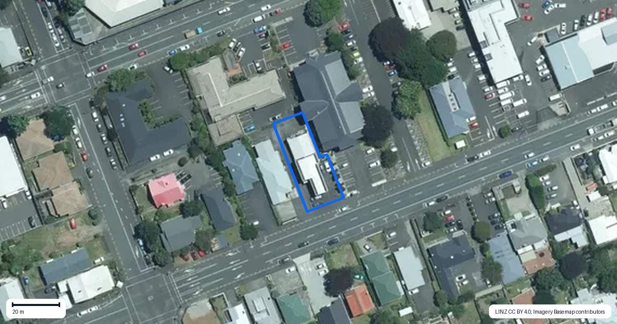 Property context map for 68 Vivian Street, New Plymouth