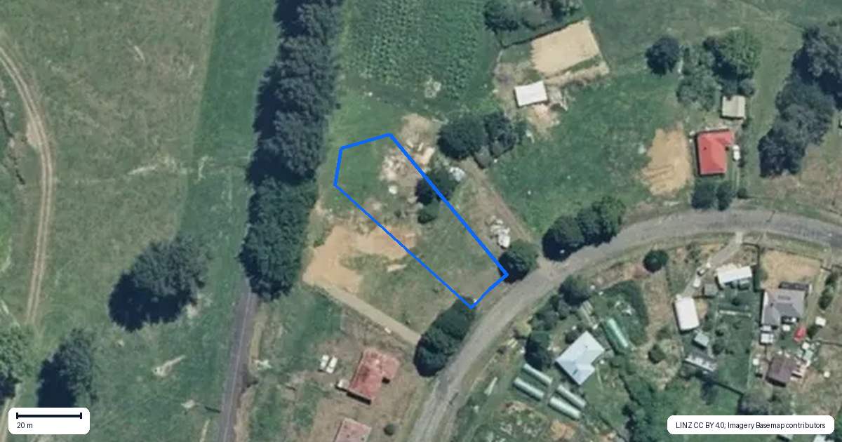 Property context map for 34 Williams Avenue, Ohura